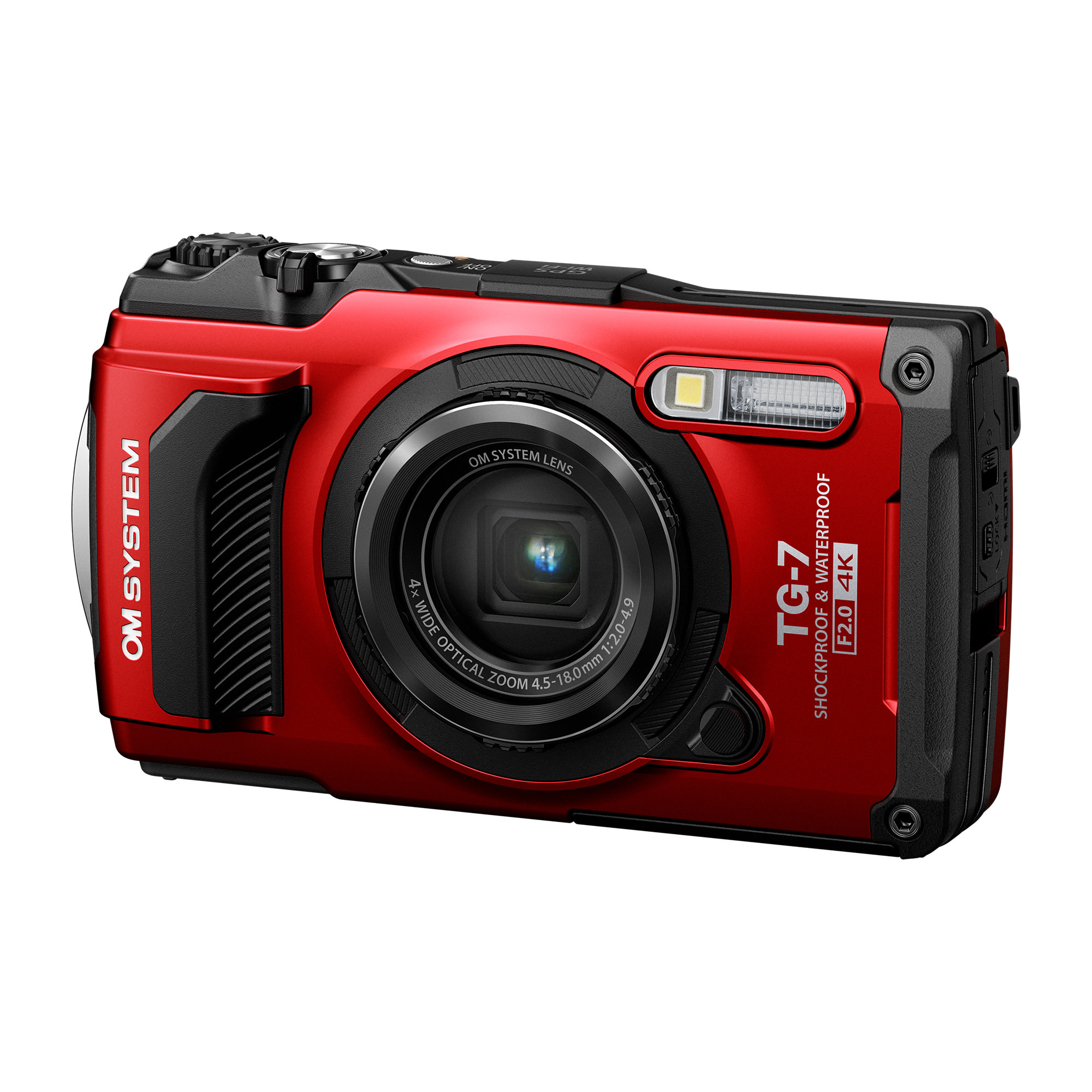 Olympus Olympus OM System TG-7 Digital Camera (Red) - Mack Retail