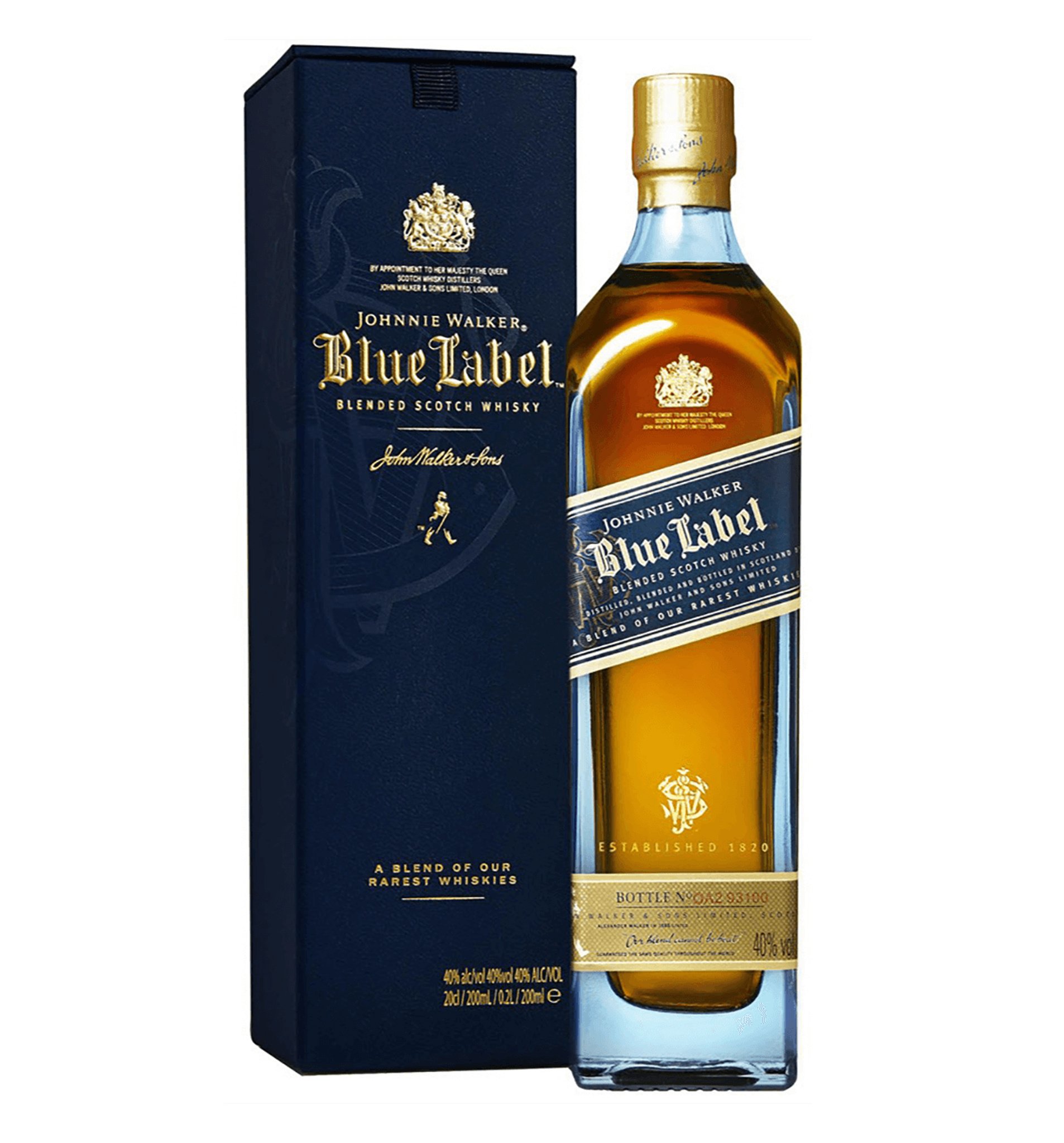 Johnnie Walker Blue Label 200ml $66 - Uncle Fossil Wine&Spirits