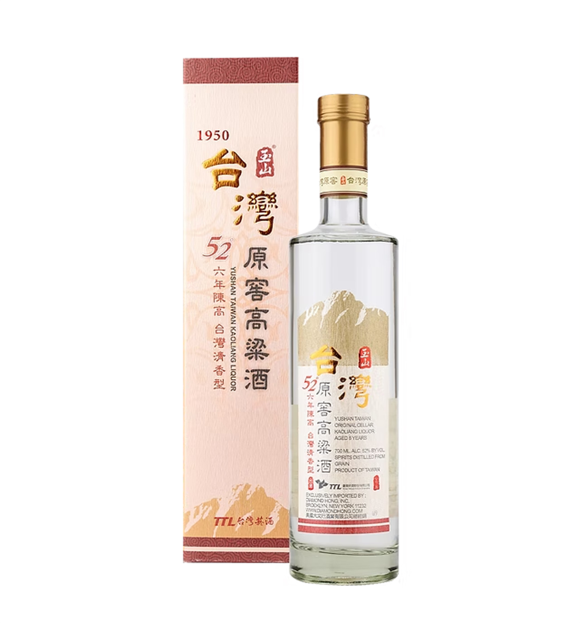 Yushan Taiwan Original Cellar Kaoliang 6Years 台湾玉山六年陈原窖