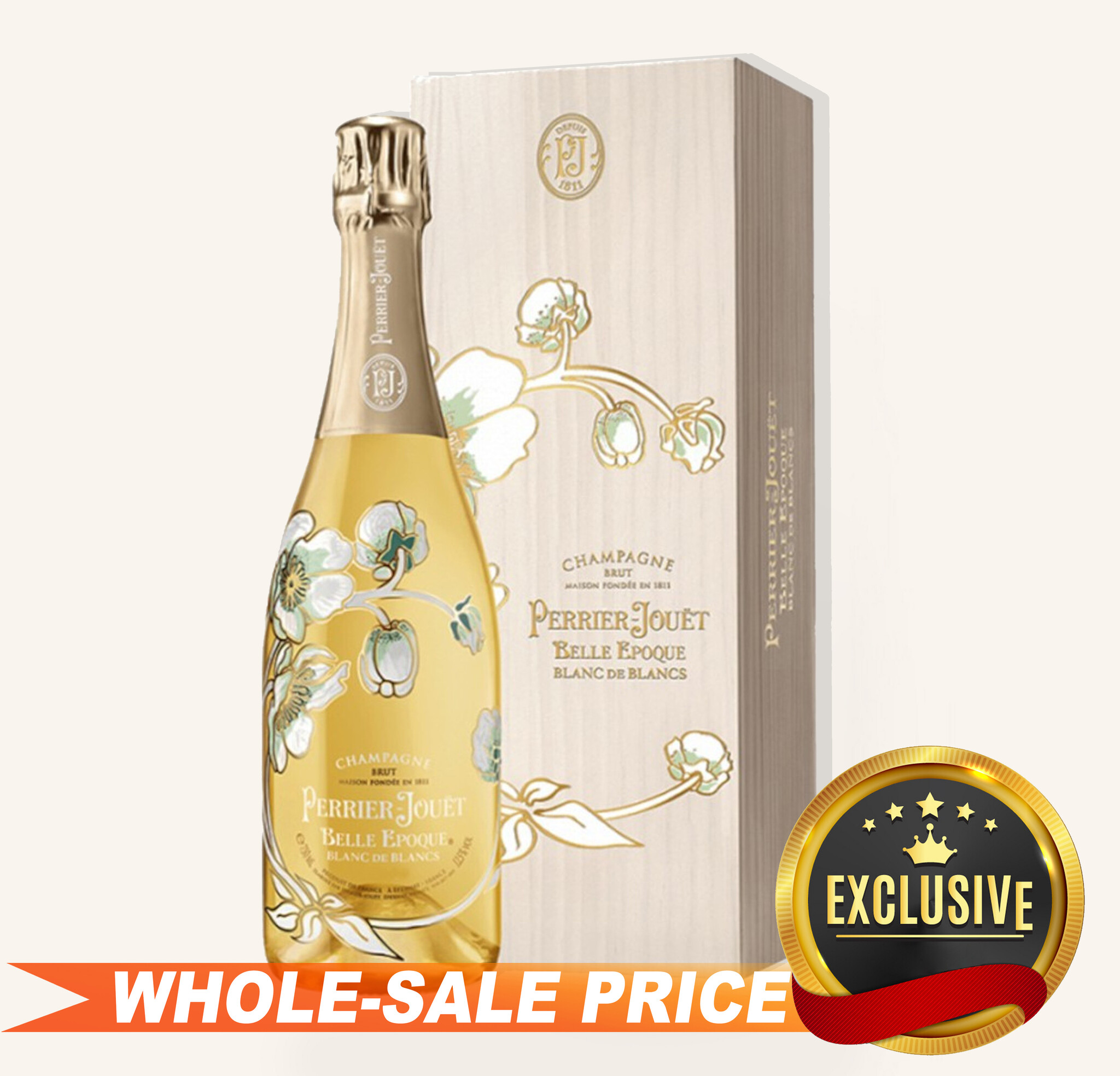 Perrier Jouet 3L Brut Blanc De Blancs Belle Epoque 2010 Wood Box