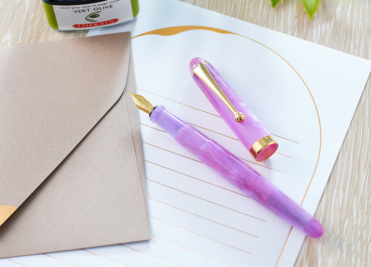 数量限定 藤紫］アクリル万年筆 - 大西製作所