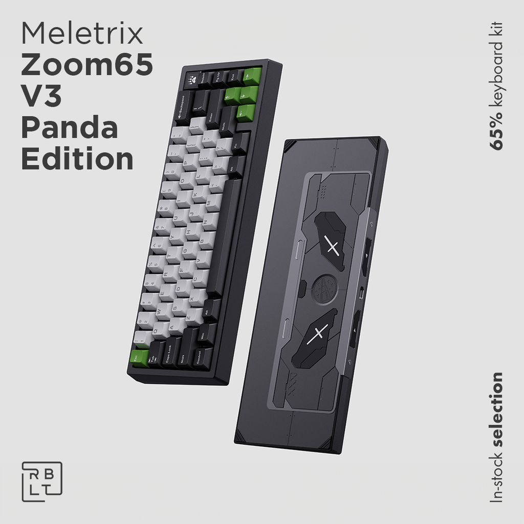 Zoom65 V3 Special Panda Edition Keyboard Kit & WS Panda Keycaps