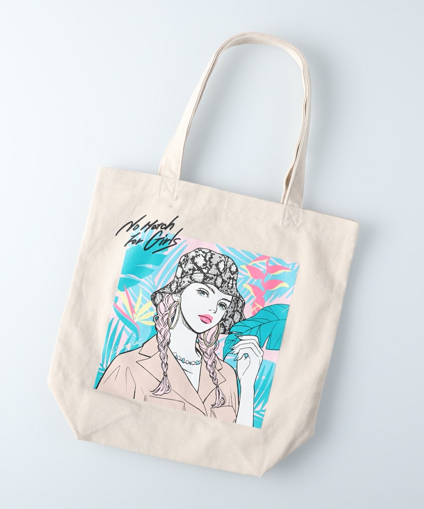 アートモチーフトートバッグ(ONE SIZE オフシロ): ファッション雑貨