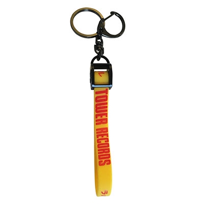 タワレコ ラバーバンドキーホルダー S(Black)