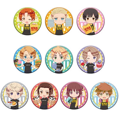 ヘタリアWorld☆Stars缶バッジコンプリートセット ヘタリアWorld