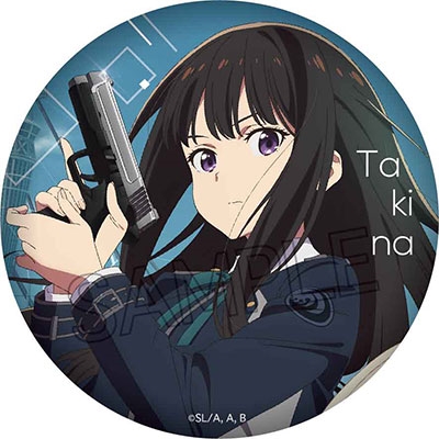 希少 リコリスリコイル 井ノ上たきな 缶バッチ 裏面やや汚れ有り 希少