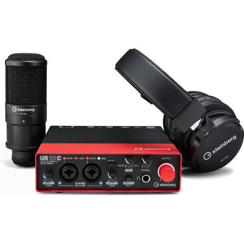 UR22Cオーディオインターフェイス marantzマイク ヘッドフォンセット