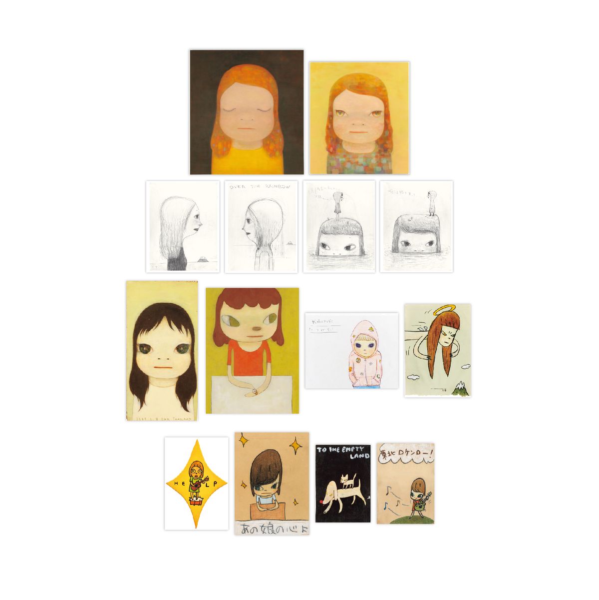 奈良美智 台湾特別展 ポストカード14種セット 台湾特展 2021