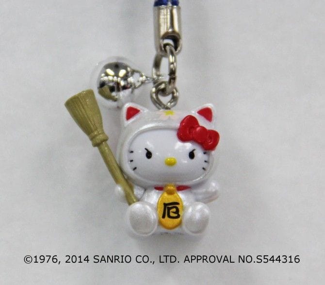 希少 ハローキティ ご当地キティ 根付け 福岡限定 宮若追い出し猫 福岡