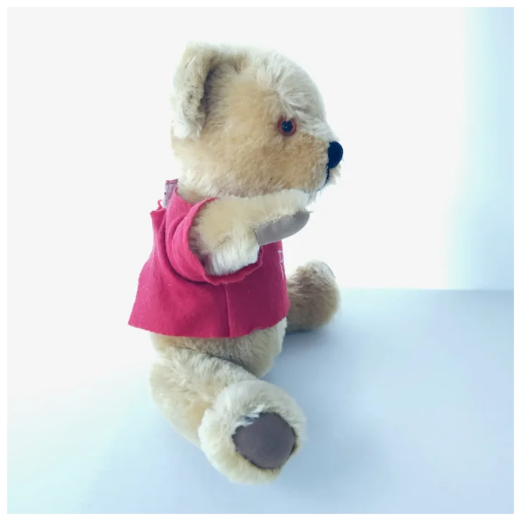 Winnie the Pooh by Merrythought Plush Mohair Bear. For Sale at