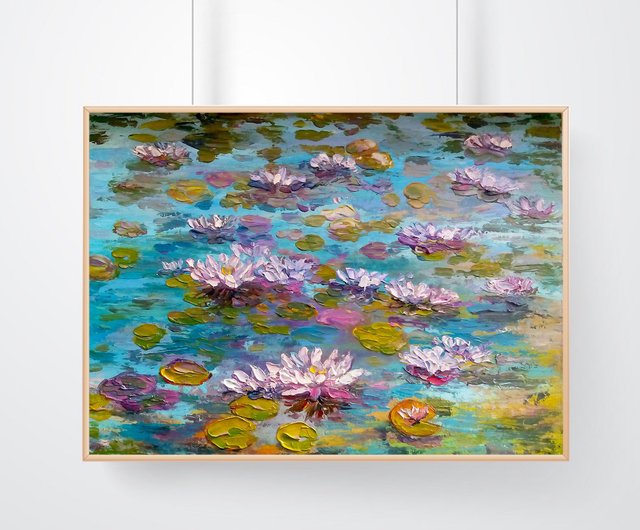 油絵 専用 睡蓮 抽象画 油絵 専用 睡蓮 抽象画