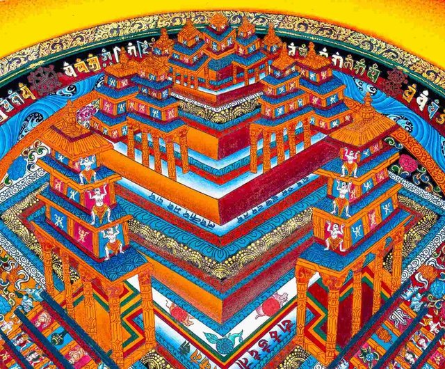 送料無料 50%OFF】ネパール 3Dマンダラ – チベット仏教アート Boudha