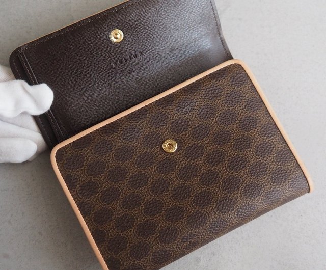 CELINE セリーヌ マカダム ウォレット 財布 三つ折り ブラウン