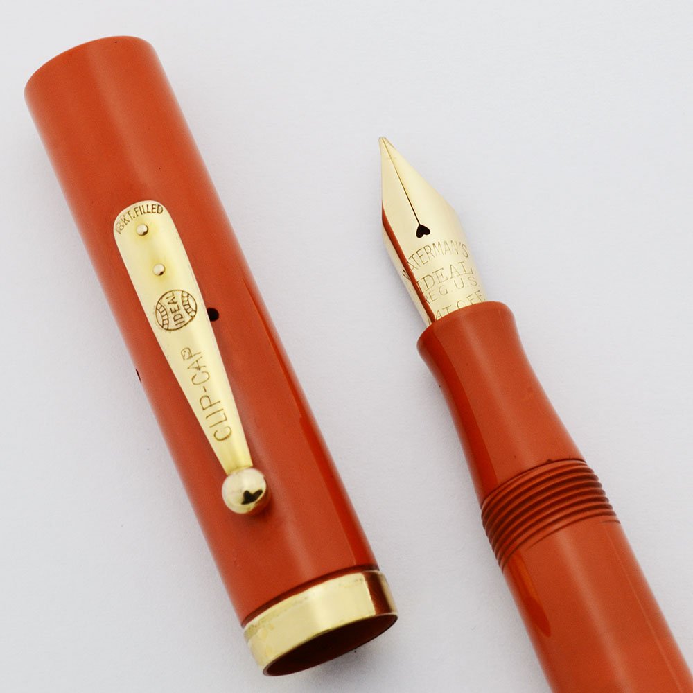 Waterman 54 Fountain Pen - Cardinal Red Hard Rubber, GF Trim