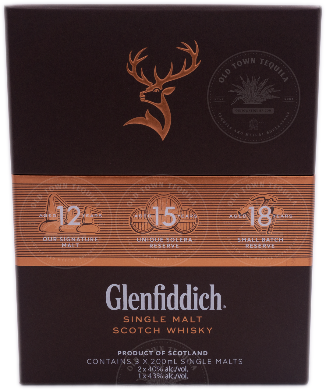 Glenfiddich Single Malt Scotch Whisky Set 3X200ml (12, 15, 18yr