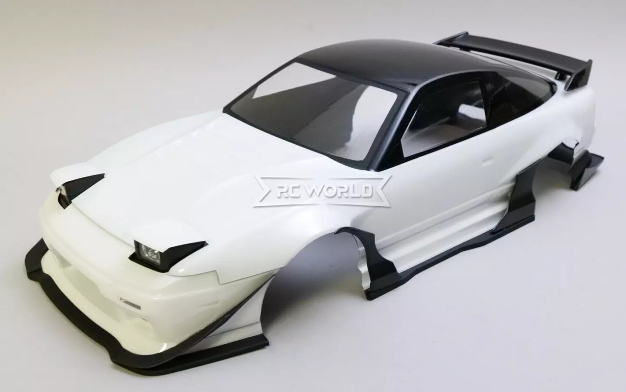RC 1/10 BODY Shell NISSAN 180SX Wisteria w/ Pop Up Lights