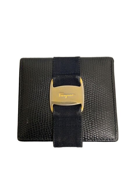 Salvatore Ferragamo(サルヴァトーレフェラガモ) / 2つ折り財布/--/BLK