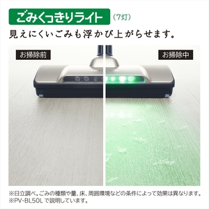 日立HITACHI 掃除機コードレスPV-BHL3000J 緑LEDBT良