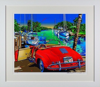 額装 アート サイン入り デシェルプレトレ 絵画 インテリア 版画 鈴木