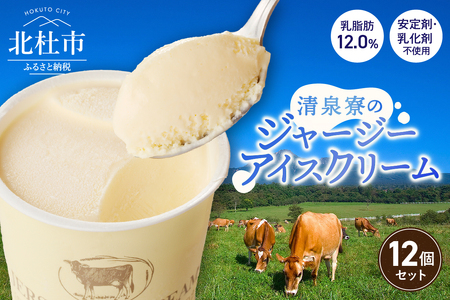 清泉寮ジャージーアイスクリーム 120ml×12個 アイスクリーム アイス