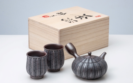 萬古焼，古萬古，浮彫り風景の陶器ボウル4個セット 萬古焼，古萬古，浮