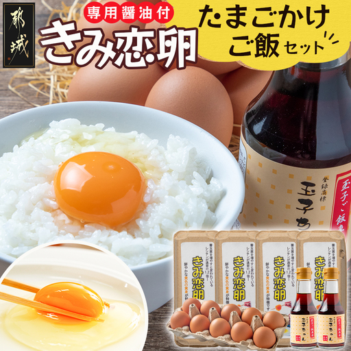 きみ恋卵」たまごかけご飯セット_11-2904_(都城市) きみ恋卵 Mサイズ