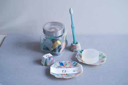 色おまかせ(MIX)】【セット】歯ブラシスタンド&ソープディッシュ 材料