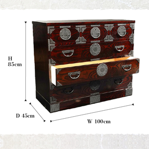 岩谷堂箪笥 月雫チェスト W100 伝統工芸品 和家具 和タンス