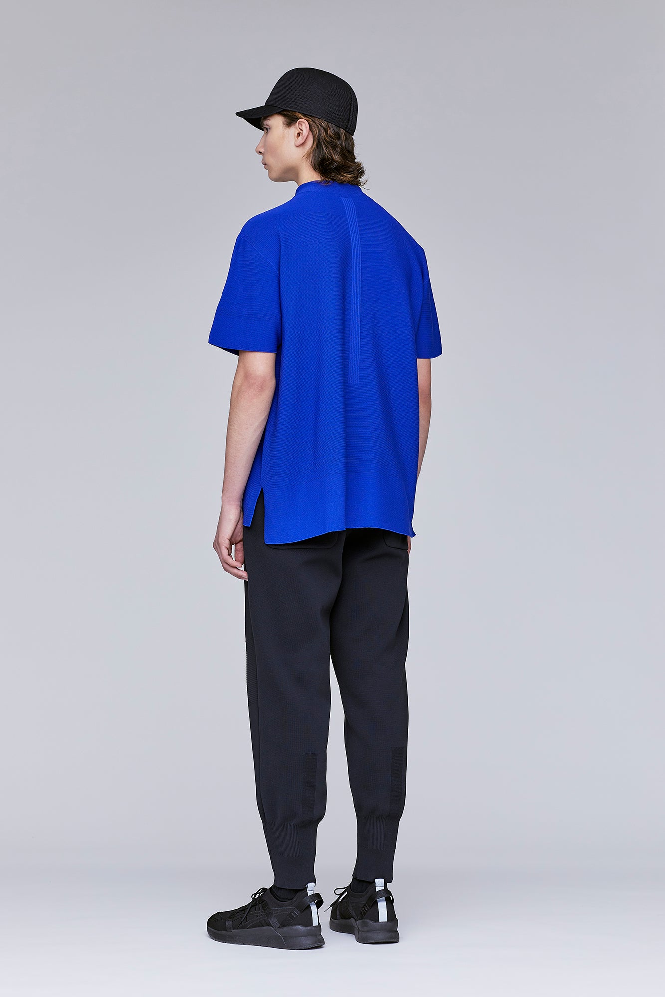 GARTER MOCKNECK SHORT SLEEVE TEE SHIRT