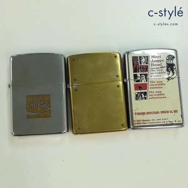 Coca-Cola ゴールド Zippo未使用 オイルなし Coca-Cola ゴールド Zippo
