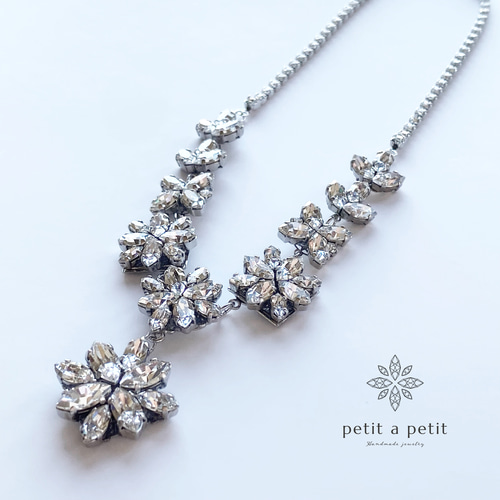 希少◇チェコ ウランガラスヴィンテージネックレス◇Bijoux.M.G