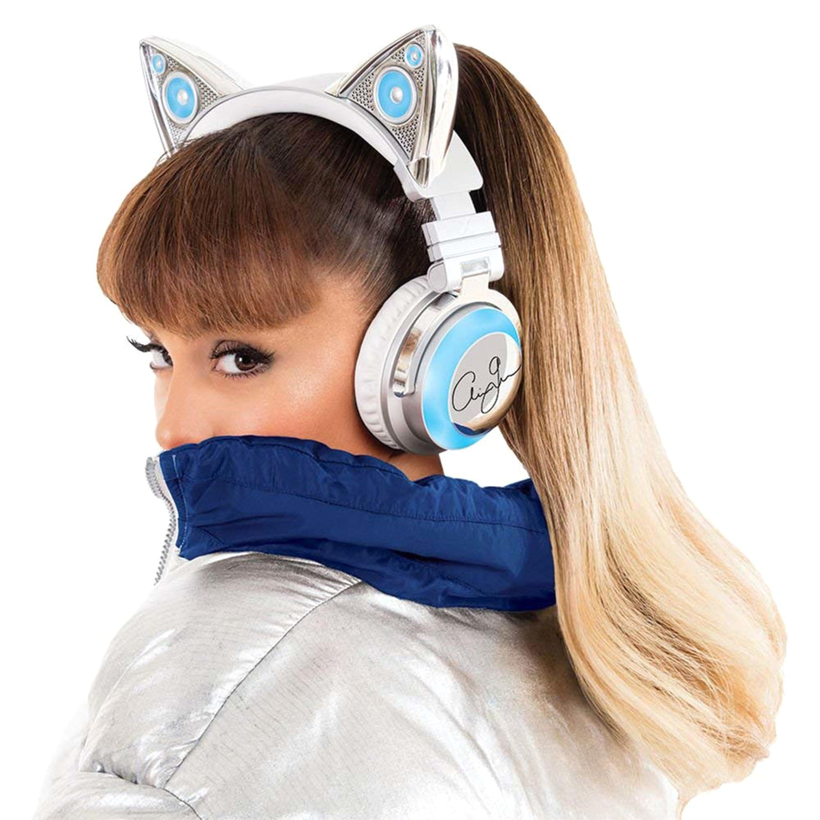 Brookstone アリアナグランデ ワイヤレス 猫耳ヘッドホンLINITED