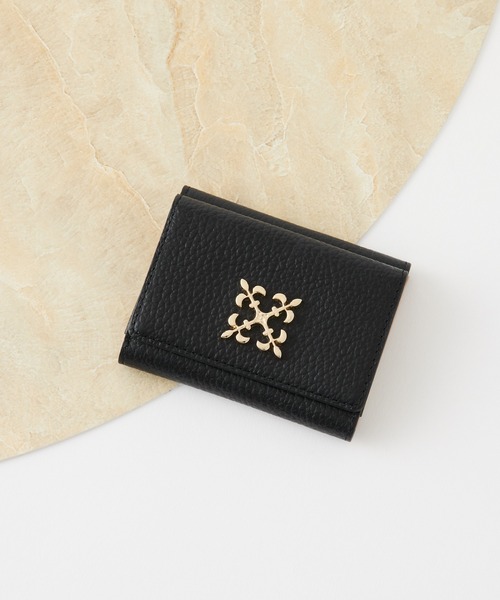 セール】モノグラムプレート三つ折りウォレット(SO-397)（財布