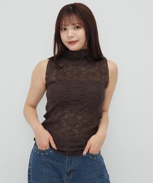 NUMBER (N)INE レースアップ シルク ノースリーブトップス 09ss NUMBER