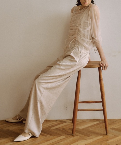 LE'RURE（リルアー）の「Many way tulle pants dress【低身長向け