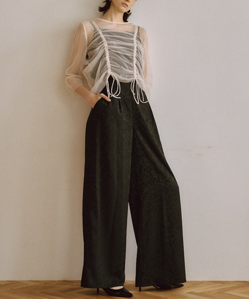 LE'RURE（リルアー）の「Many way tulle pants dress【低身長向け