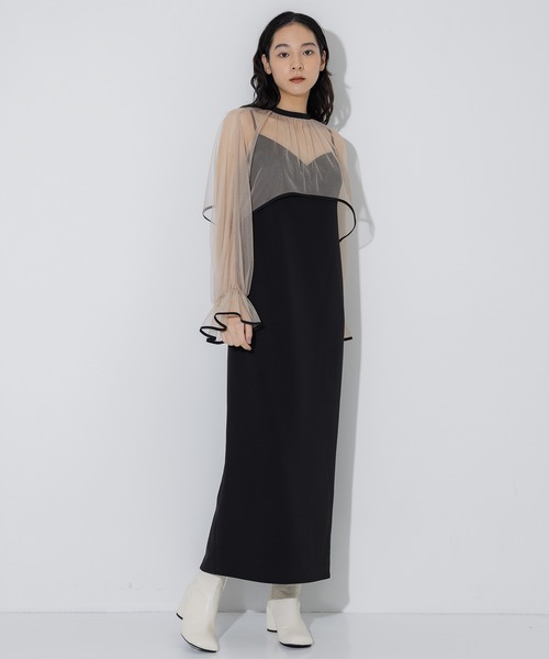 セール】【AMERI/アメリ】MANY WAY AIRY VEIL DRESS（ワンピース