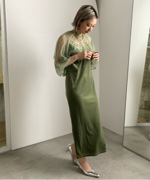 Ameri（アメリ）の「MANY WAY TULLE VEIL DRESS（ワンピース）」 - WEAR