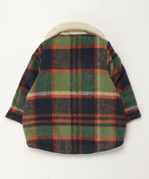 baby cheer（ベイビーチアー）の「ねこ衿チェックコート（ブルゾン