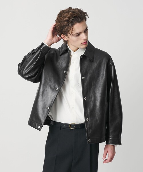 セミベジタブル レザー トラッカー ジャケット（その他アウター