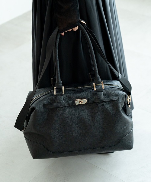 REAIMER（リエメ）ベルト デザイン 2way ボストン トート バッグ