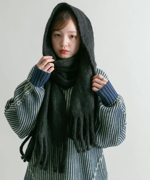 セール】ビッグフリンジマフラー（マフラー）｜KBF（ケイビーエフ）の