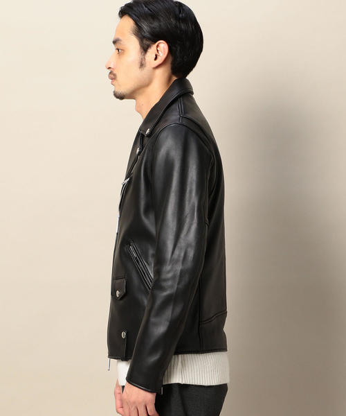 BEAUTY&YOUTH UNITED ARROWS / ダブルライダースジャケット/M/羊革/BLK