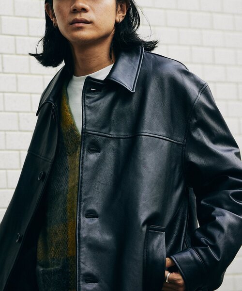 ジャーナルスタンダードゴートレザーカーコートLレザージャケット山羊