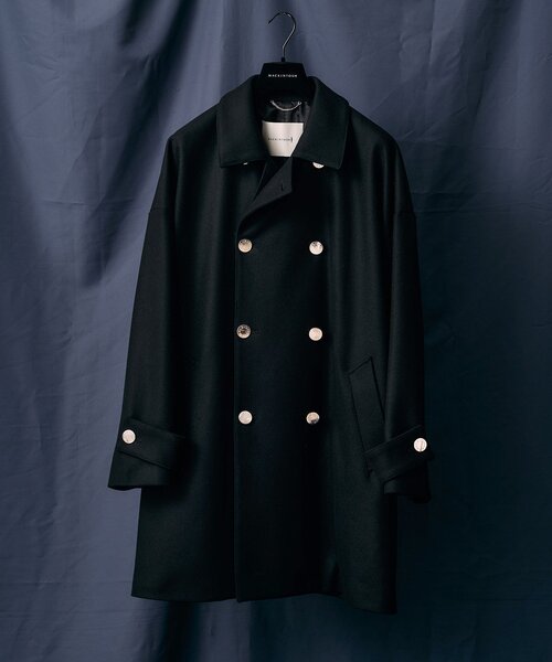 マッキントッシュロンドン44大きいサイズブラック フード付きロング