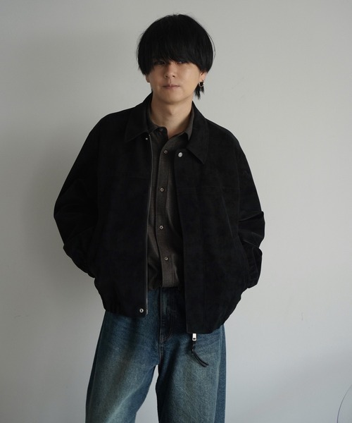 FAUX SUEDE ZIP BLOUSON（ブルゾン）｜WYM LIDNM（ウィム バイ リドム