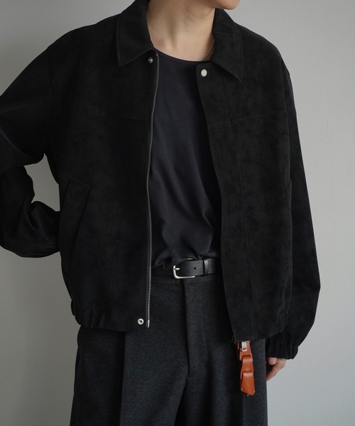 FAUX SUEDE ZIP BLOUSON（ブルゾン）｜WYM LIDNM（ウィム バイ リドム