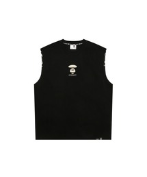 A BATHING APE タンクトップ メッシュ ブラック 日本製 A BATHING APE