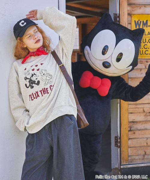 FELIX】別注 フェリックス ヴィンテージプリントスウェット