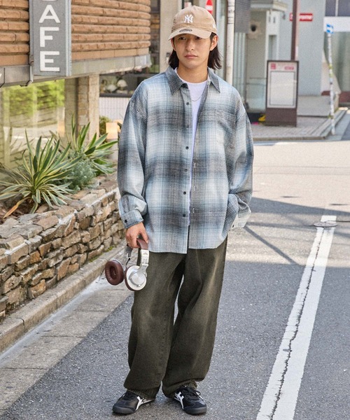 ナゴンスタンス 美品 ペイント ワイドパンツ ビッグシルエット マルチ